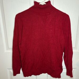 Red Joseph A turtle neck sweater love